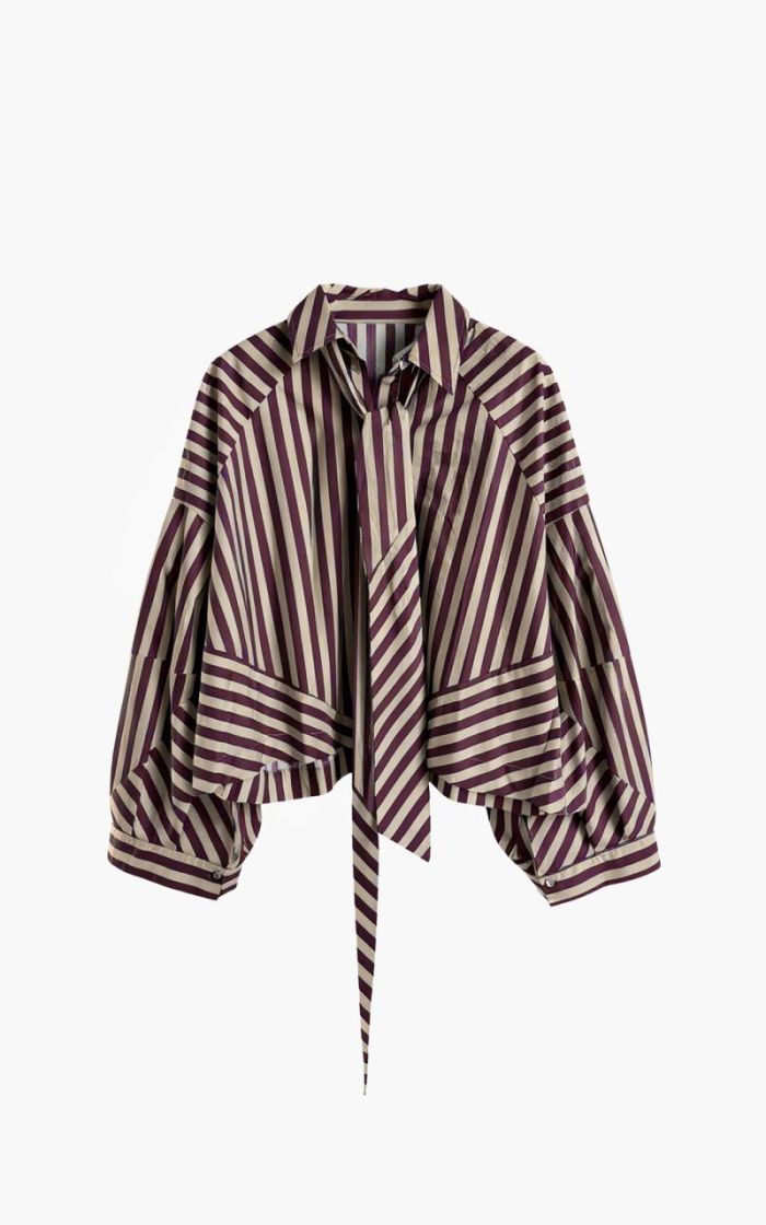OSLO Burgundy Stripe