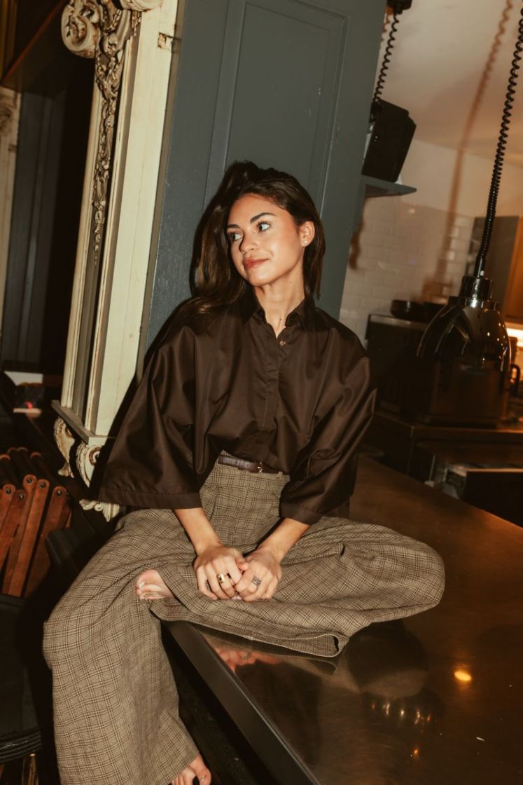 BLOUSE JUNE  Chocolat brown 