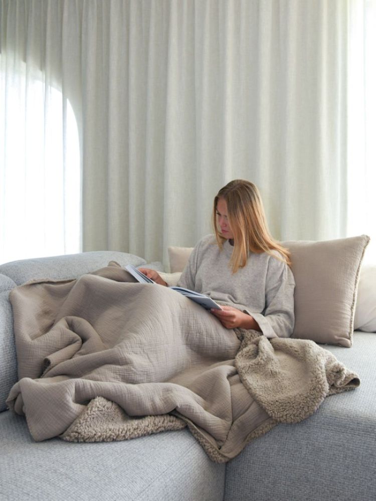 PLAID PHILEINE TAUPE  Taupe