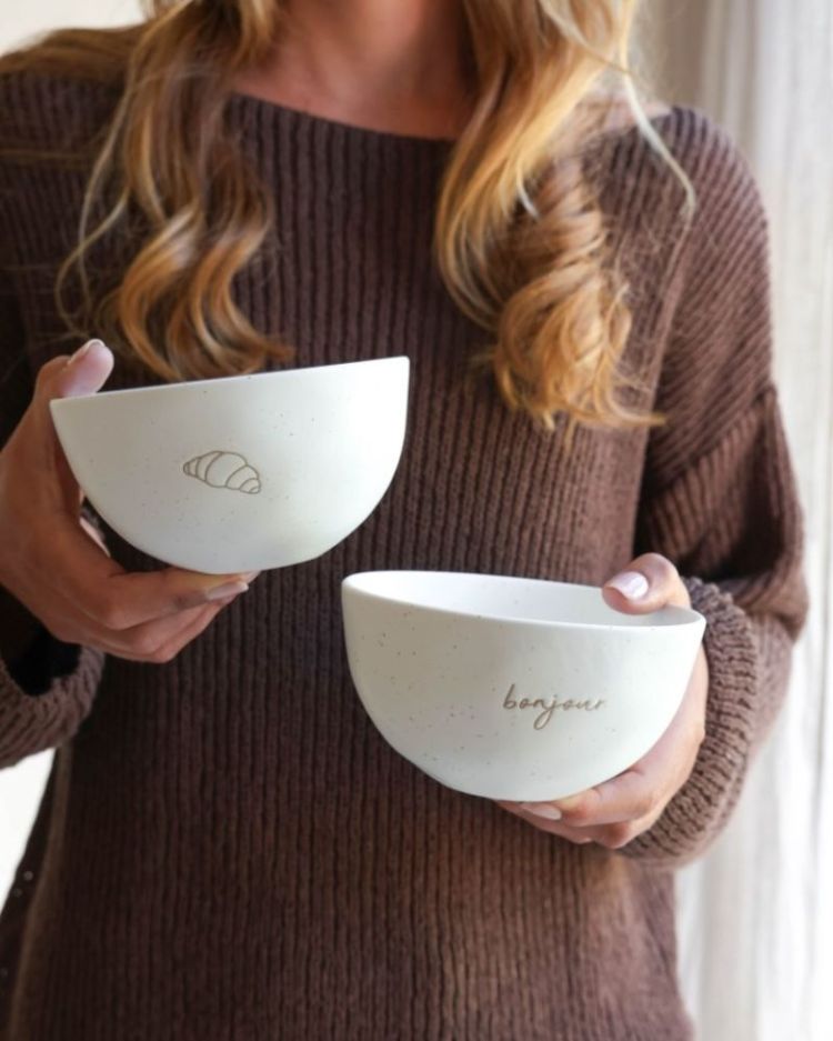 BOWLS CROISSANT - BONJOUR (2)  Naturel 