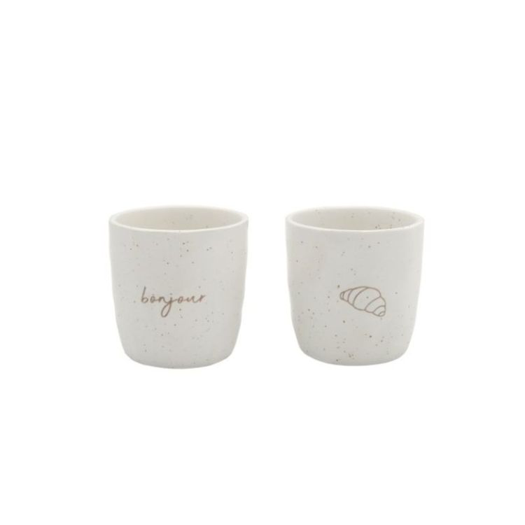 MUGS CROISSANT - BONJOUR (2) Naturel 