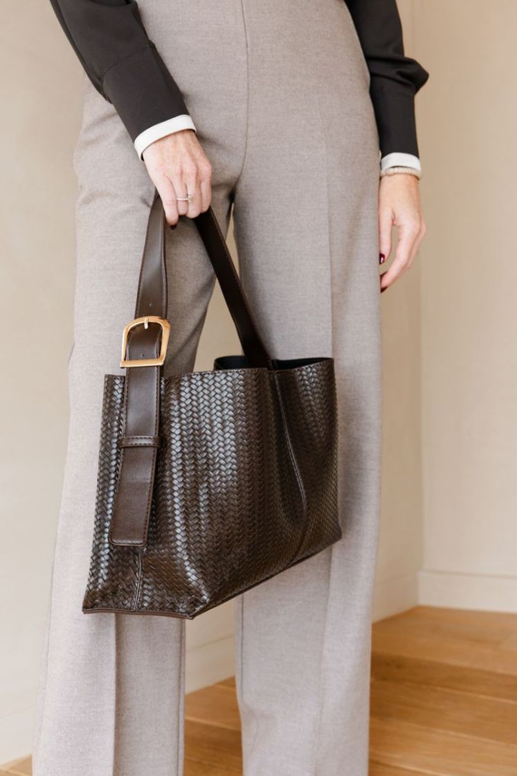 SUPERSTRETCH HOUNDSTOOTH PANTS Brown