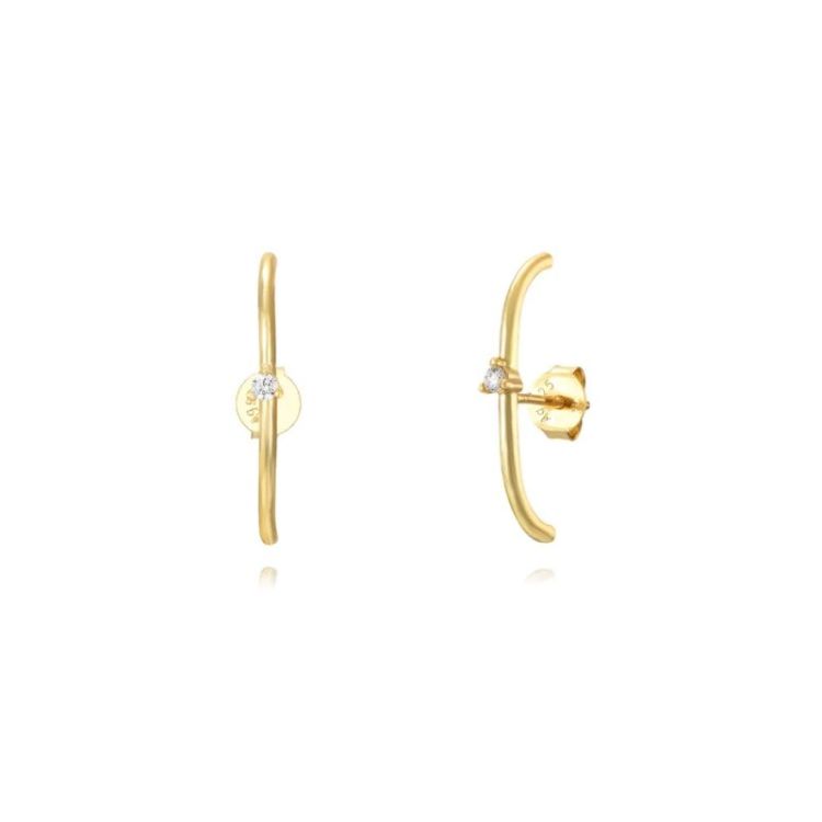 OVER BOW EARSTUD Gold