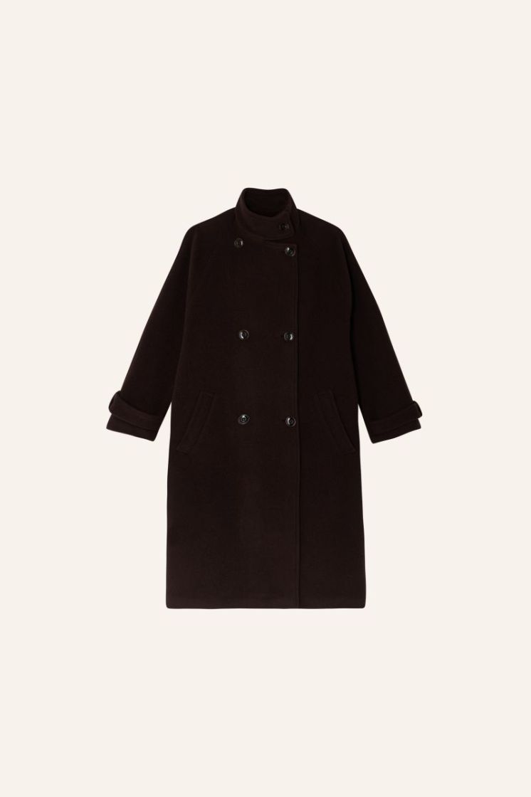 BLEECKETT Mid length coat Coffea
