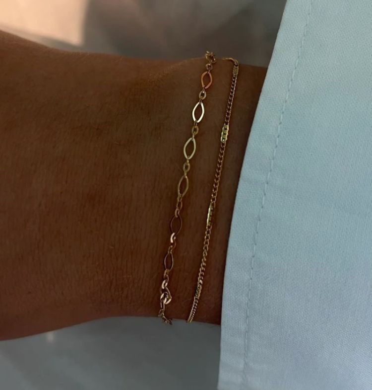 DOUBLE BIRTH BRACELET gold