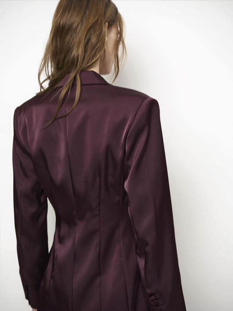 RUSH TAILORED BOLD BLAZER  Dark Plum 
